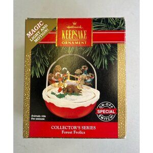 Vintage 1992 Hallmark Keepsake Ornament “Forest Frolics”  Magic Light And Motion